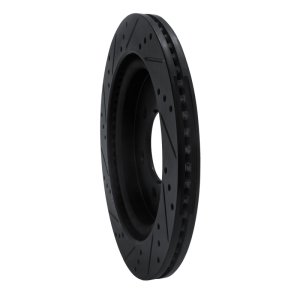 Ford F-150 Brake Rotor (1) - Rear Right - R1 Concepts - Drilled & Slotted - Black - `18-`21